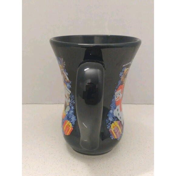 Vintage Mohaba GmbH Christmas Boot Mug Blue Winter Wonderland Santa Snowman 4" - Picture 2 of 10